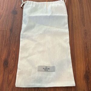 Authentic Valentino, linen muslin dust bag shoe bag